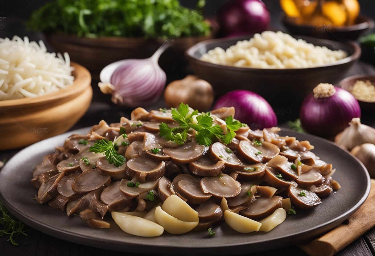 v2 31sm2 uvjgk Opskrift på bøf stroganoff: En klassisk og nem ret med oksekød og fløde