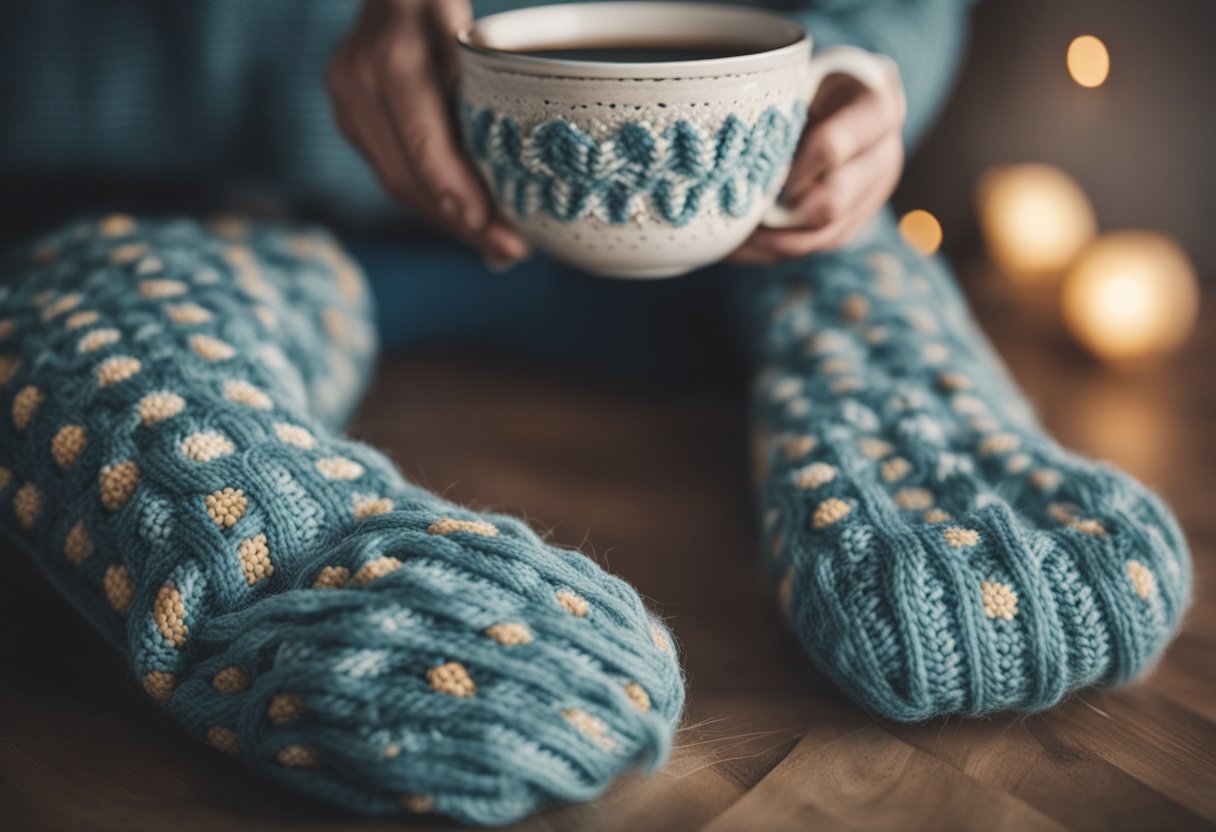 v2 31szl 6uftj Opskrift på benvarmere: Sådan strikker du dine egne varme benbeskyttere