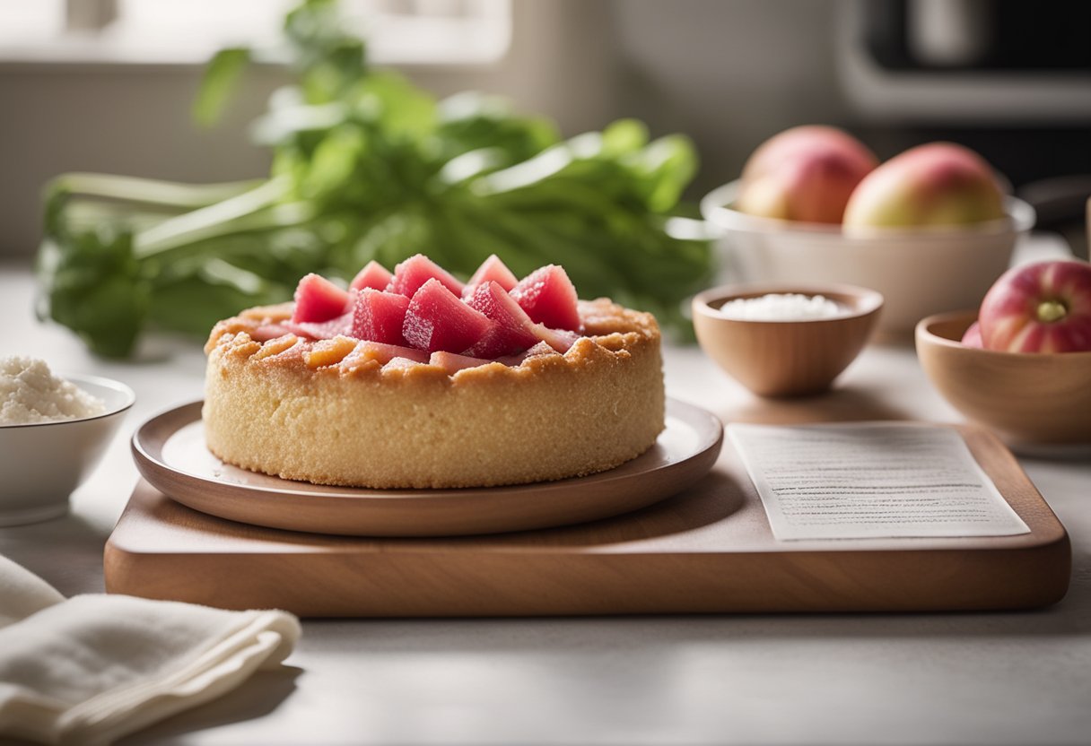 v2 31w5w pkh8f Opskrift på lækker rabarberkage med marcipan og mandler