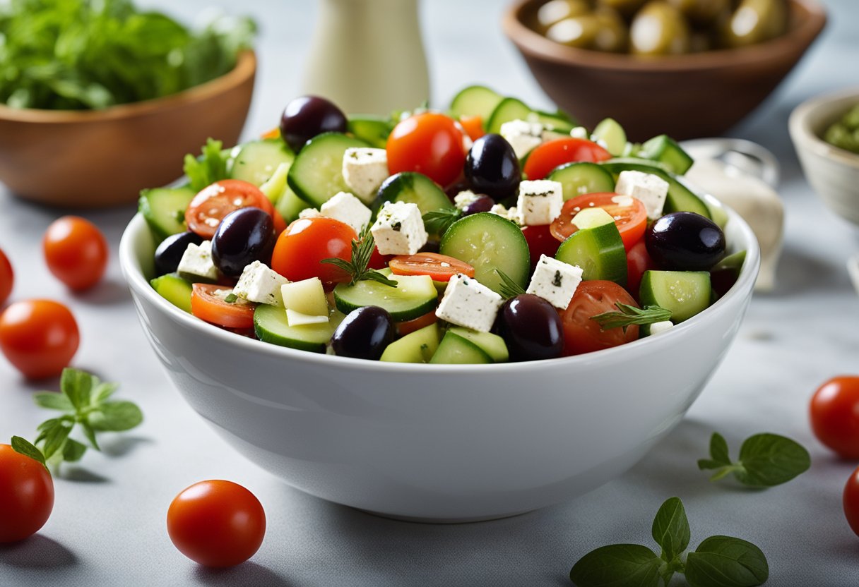 v2 322nm ecp0b Opskrift på græsk salat: Enkel, sund og lækker