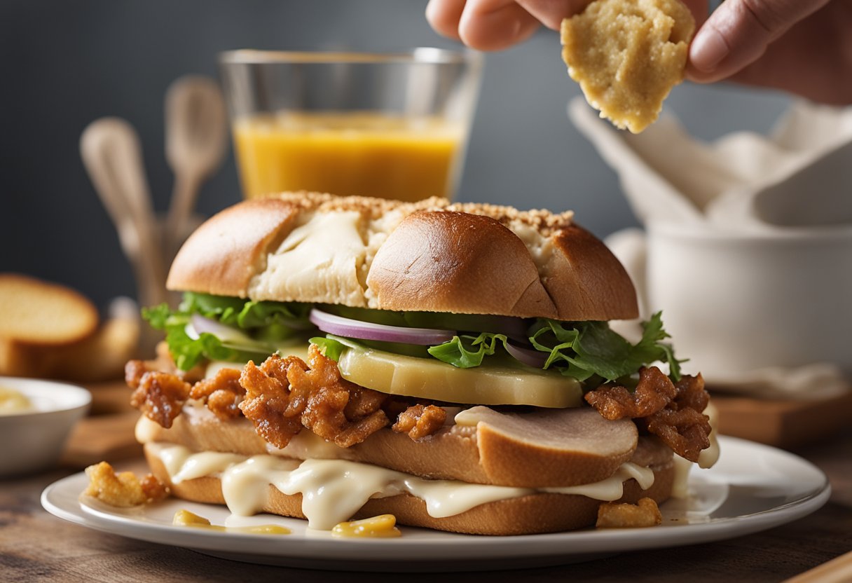 v2 3244d kficj Opskrift på lækker flæskestegssandwich med sprødt svinekød og rødkål