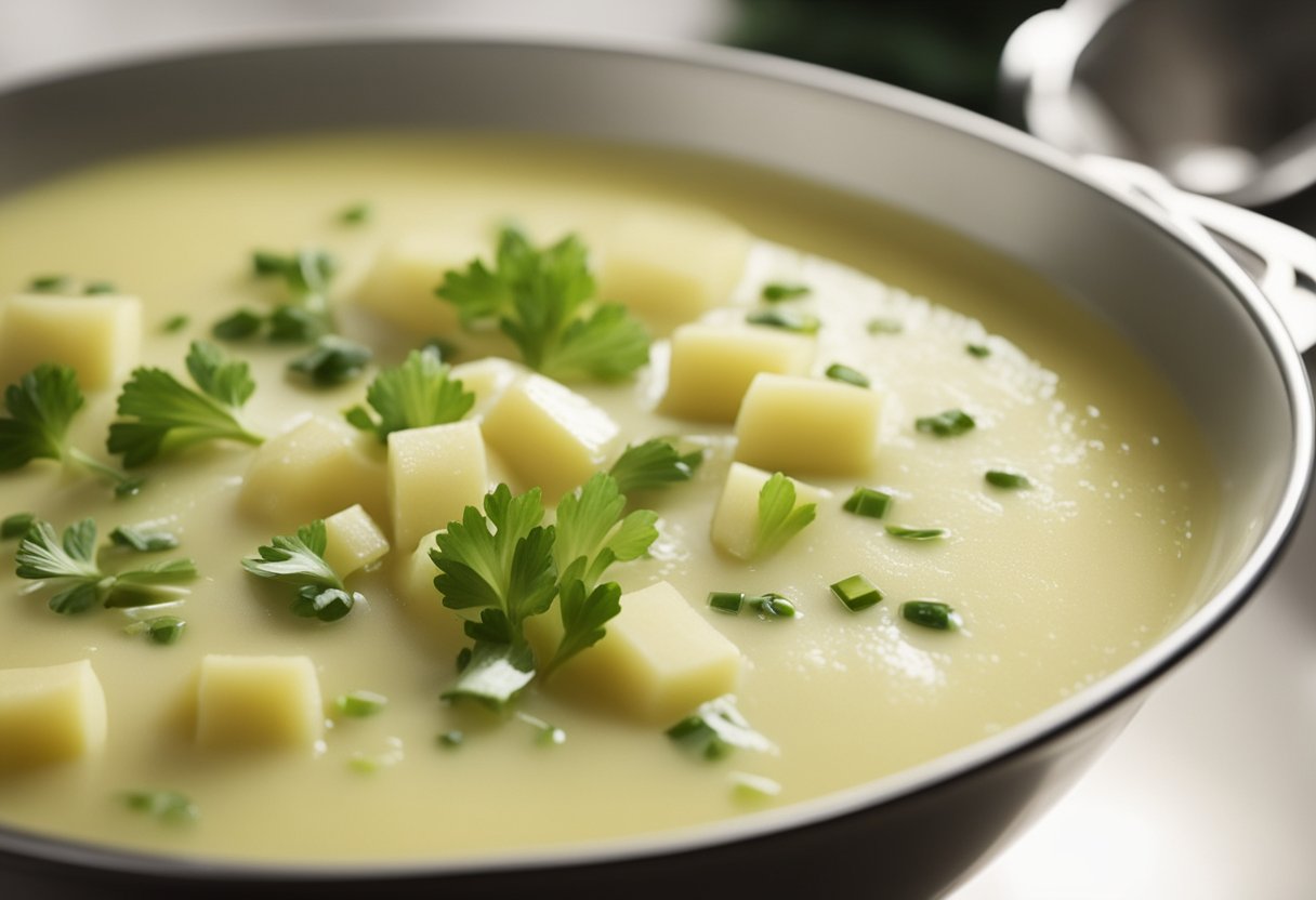 v2 32ksi 879dt Opskrift på Kartoffel Porre Suppe: En Lækker og Nem Måde at Nyde Efteråret På