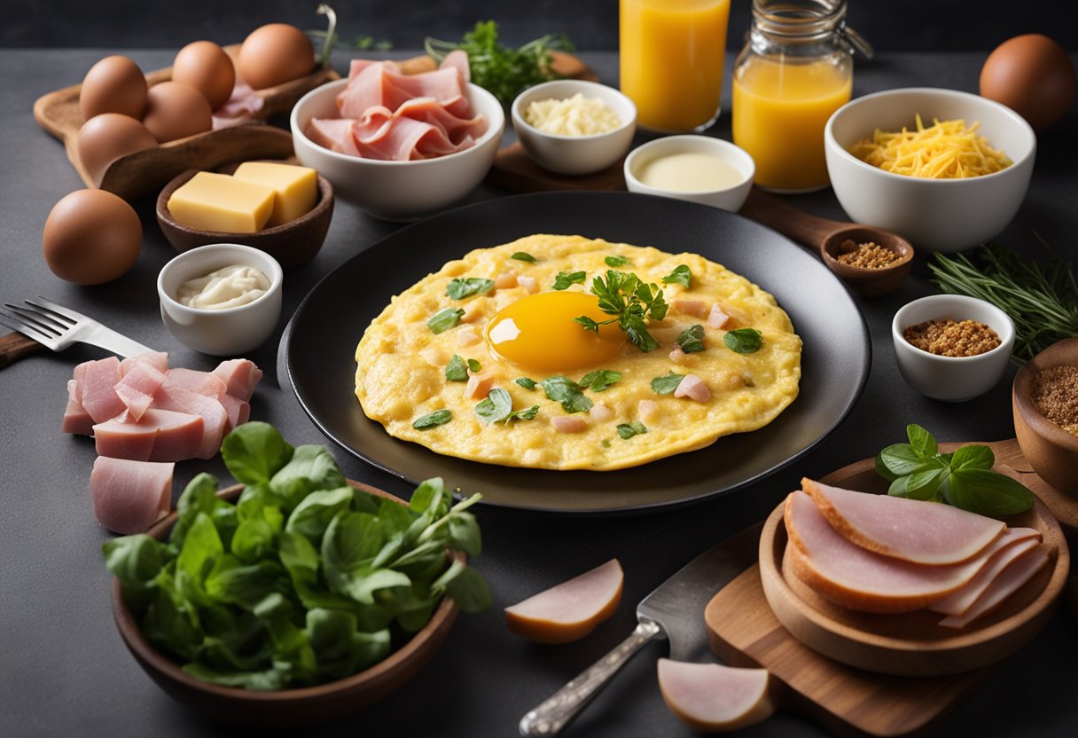 v2 32lxz 31s7b Opskrift på omelet med skinke og ost - nem og lækker morgenmad