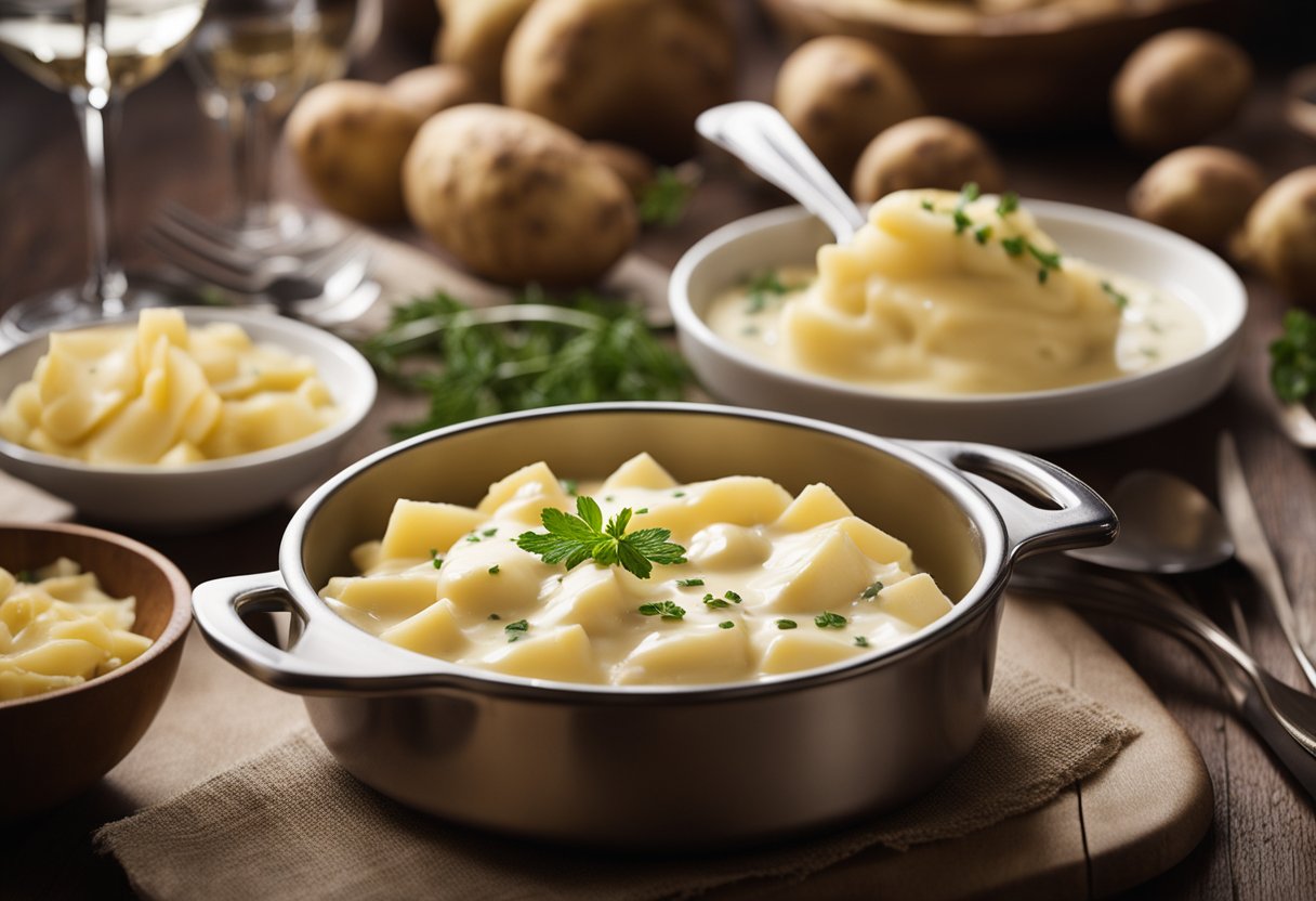 v2 32ybj 48d0e Opskrift på lækre flødekartofler med mornaysauce