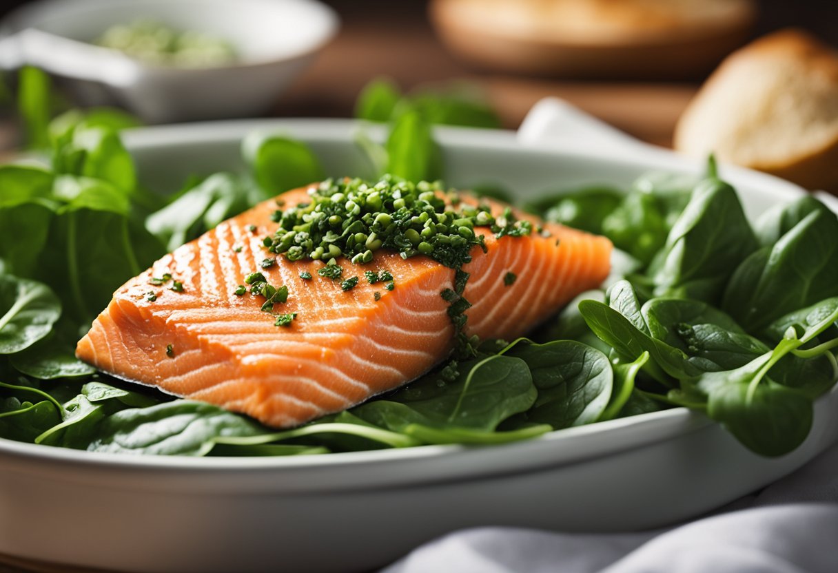 v2 3392f bbz1b Opskrift på laks og spinat: En sund og lækker middagsret