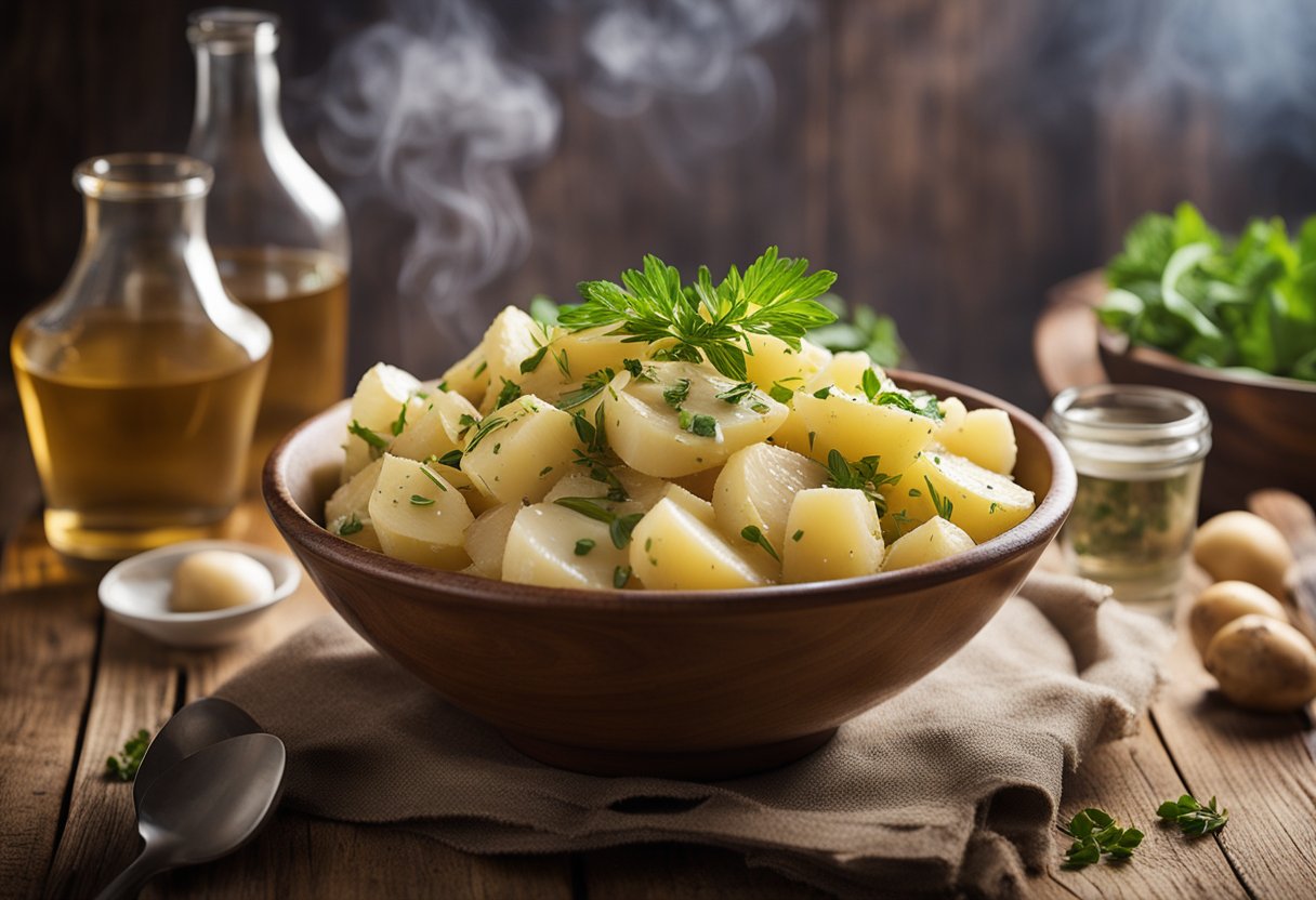 v2 34byy 3t05b Opskrift på varm kartoffelsalat med eddike: En lækker og nem ret til enhver lejlighed