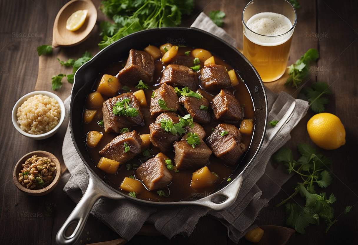 v2 34cdu s56bm Opskrift på ølbraiserede svinekæber: Sådan laver du den perfekte simreret