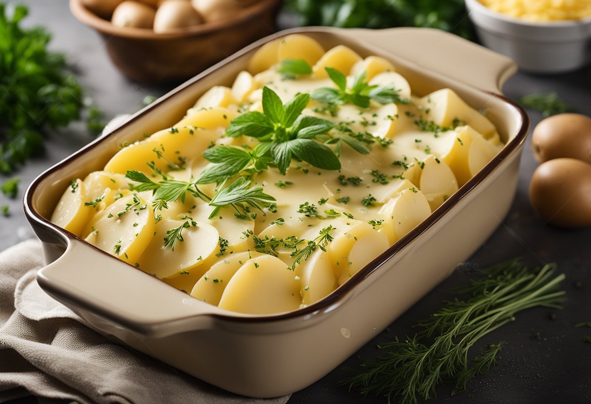 v2 34dla ftbof Bedste opskrift på flødekartofler: Lækre og cremede kartofler med fløde og ost