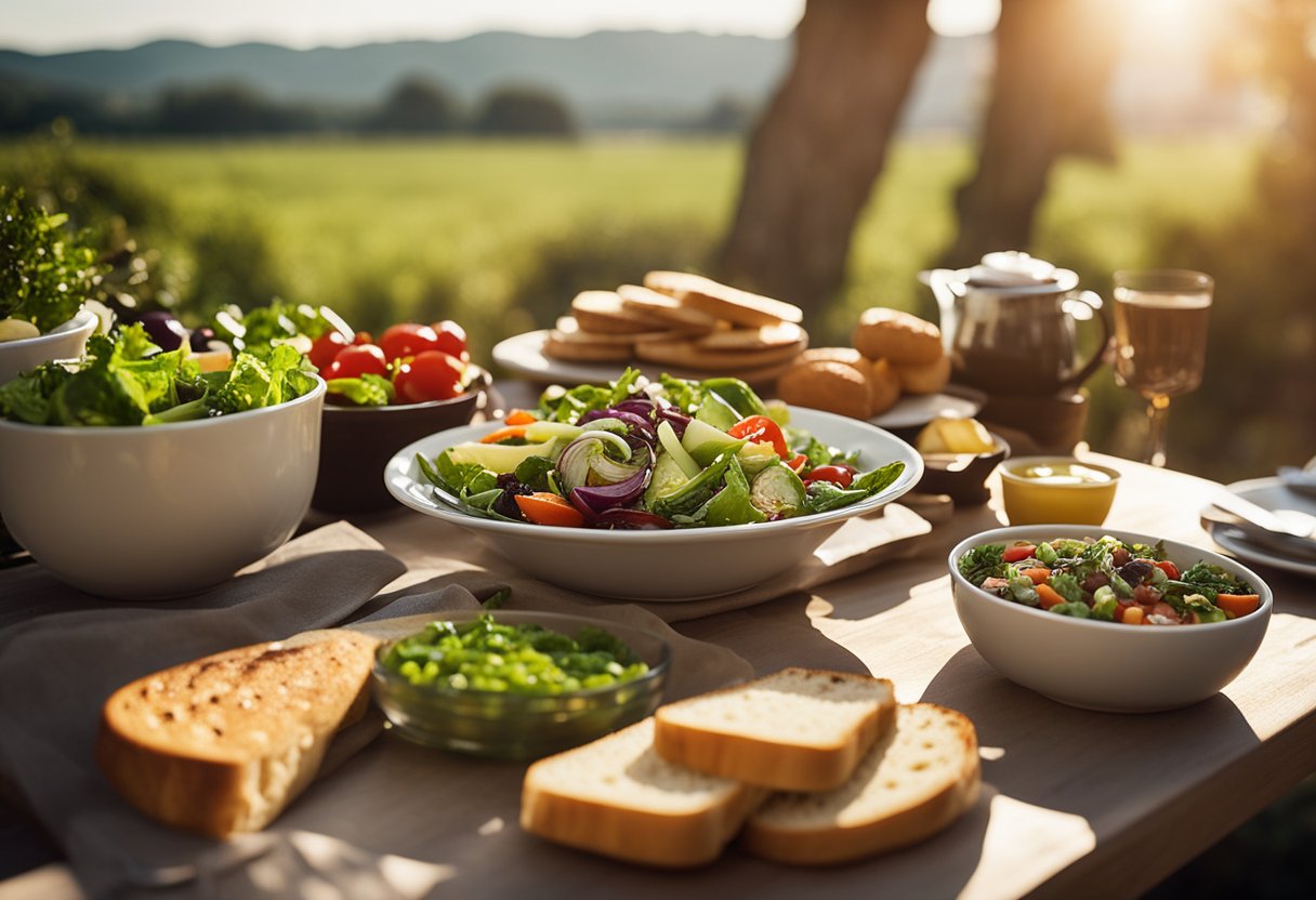 v2 34pon vipzp Opskrift på lækker sommerfrokost: Friske salater og grillet kylling