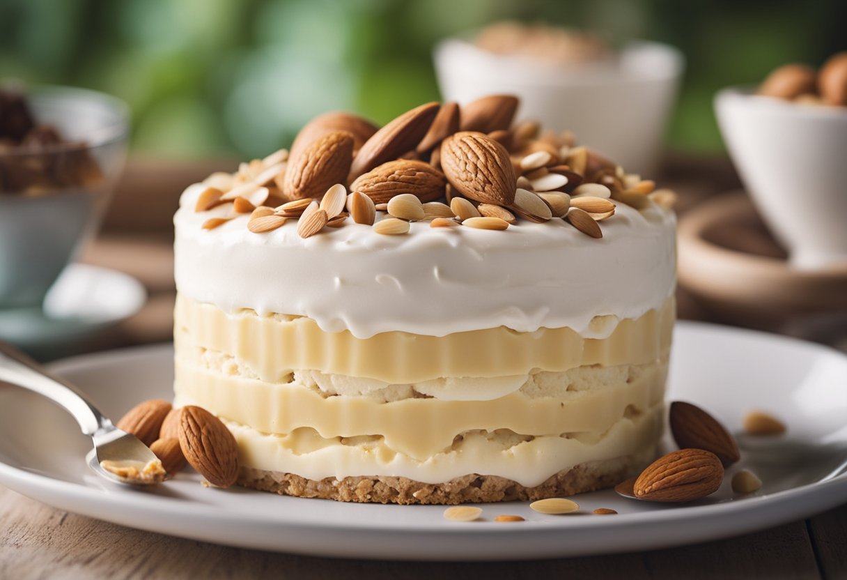 v2 34xjg 7fqqo Opskrift på Islagkage med Mandelbund: En Lækker og Nem Dessert
