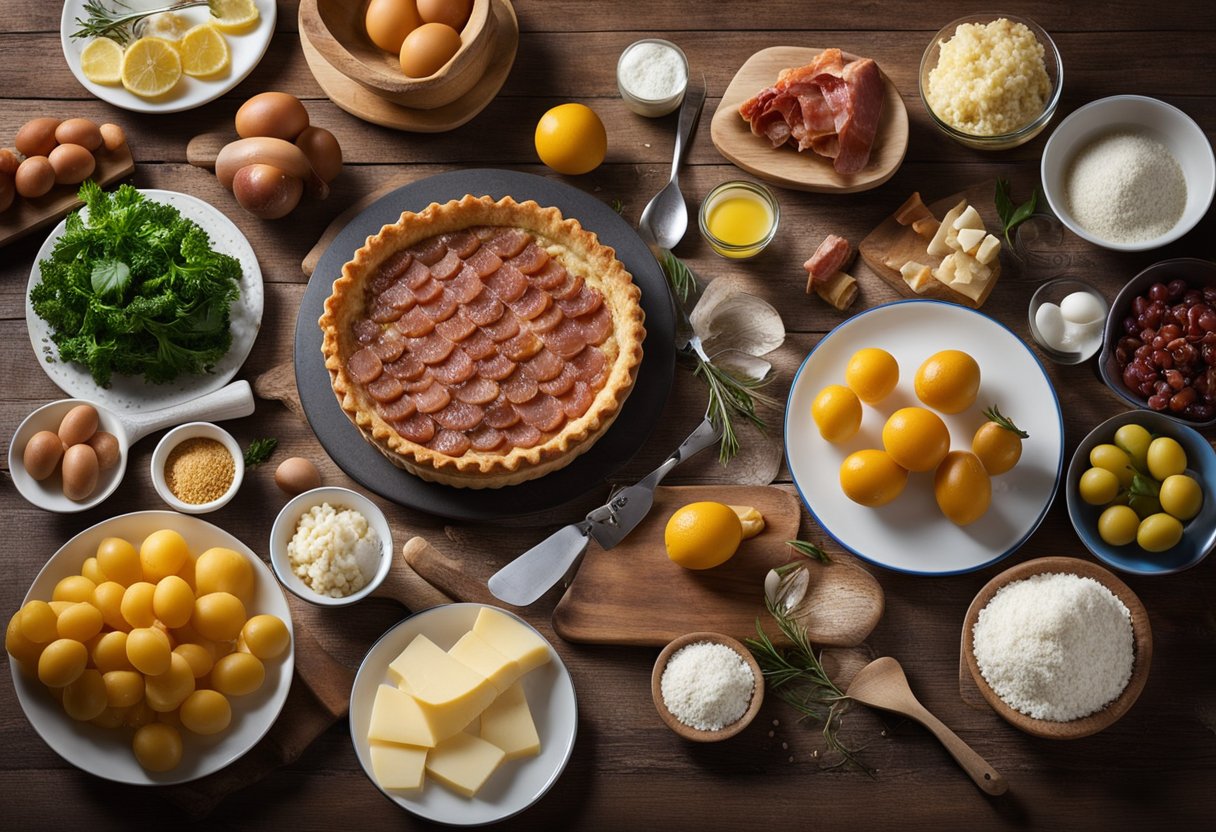 v2 42069 2lv9f Opskrift på tærte med bacon og skinke: En lækker og nem ret til aftensmad
