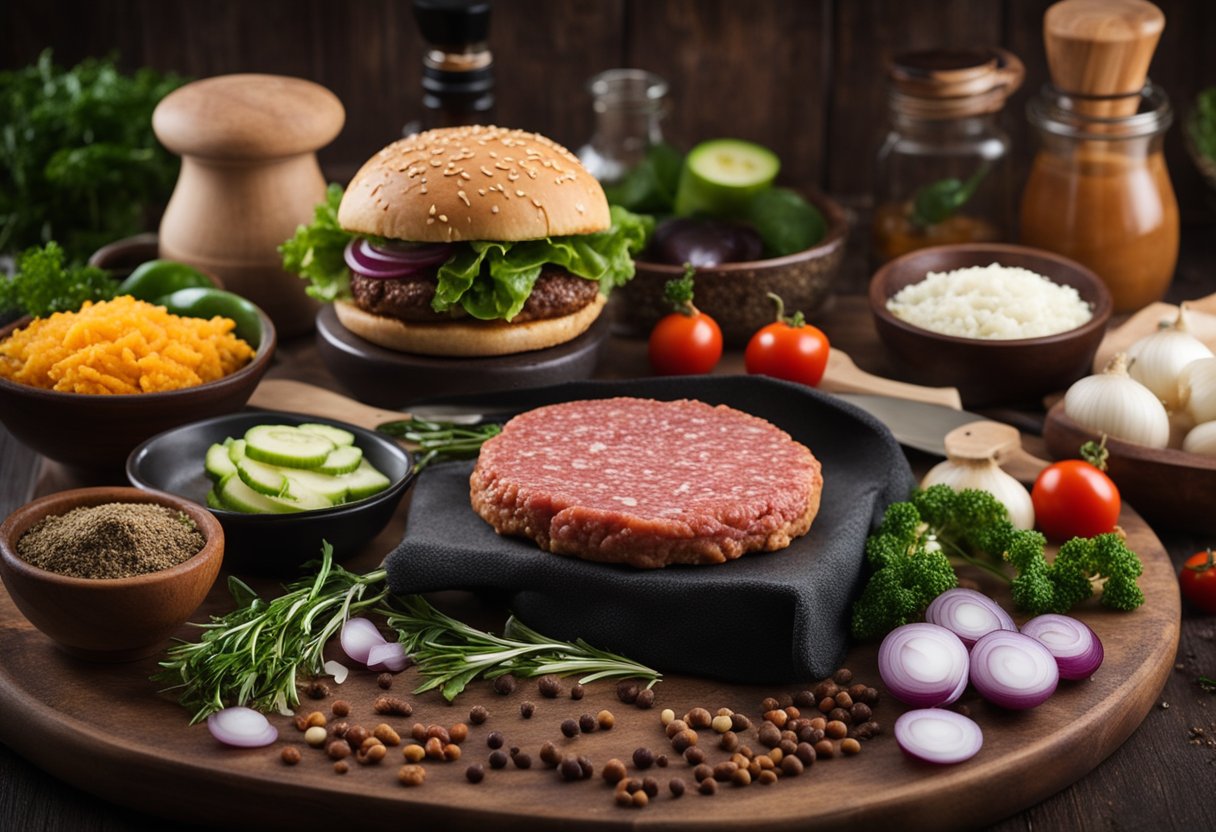 v2 420ef givo8 Opskrift på lækker burger bøf med hjemmelavet dressing