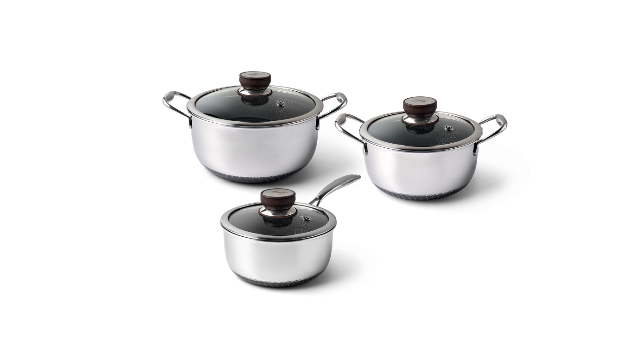Fusion Non-stick Sæt Med 3 Gryder (2 l. + 2,8 l. + 5 l.)